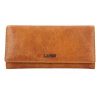 Dámská kožená peněženka LG-7632 P světle hnědá camel, Lagen