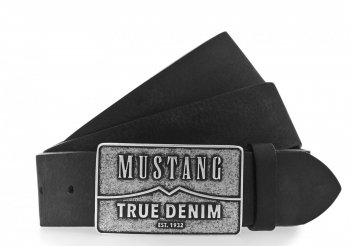 Pánský kožený pásek Mustang MG2170R17-0790 černý, MUSTANG