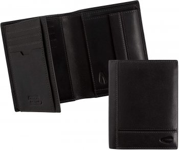 Pánská kožená černá peněženka 270-705-60, Camel Active