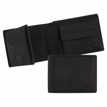 Pánská kožená peněženka RFID safe 277-703-60 černo/šedá, Camel Active