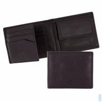 Malá pánská kožená peněženka domov 314-703-60 černá, Camel Active