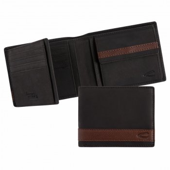 Pánská kožená peněženka 274-704-60 černá RFID save, Camel Active