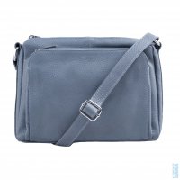 Ko�en� crossbody kabelka 5542 modr�, SARA BAGS