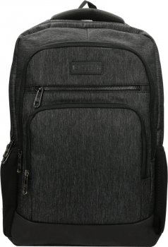 Pánský batoh do práce na notebook 17" 62120-001 black, ENRICO BENETTI