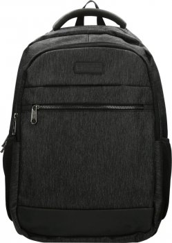 Pánský batoh do práce na notebook 17" 62121-001 black München, ENRICO BENETTI