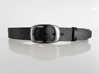 Dámský kožený pásek 7263 černý matný, Penny Belts