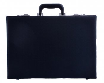 Koženkový pracovní kufr atache 2625 černý, d&n