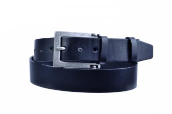 Pánský kožený černý pásek 23-60, Penny Belts