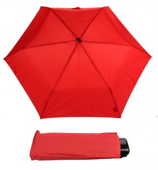 Dámský červený deštník HIT MINI FLAT 722563ROP-04, derby