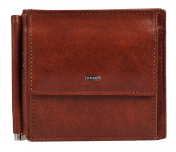 Kožená dolarka classic 914398 hnědá, Uniko