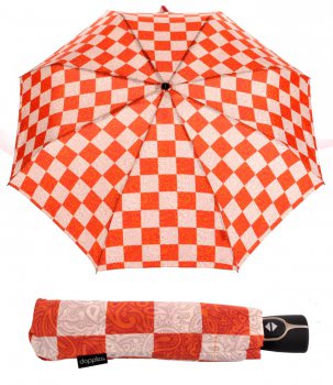 Dámský automatický deštník  Magic Fiber Chess Paisley 7441465CP oranžová, Doppler