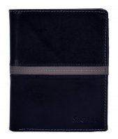 pánská kožená peněženka 720.137.2553 BLACK/GREY (extra tenká), SEGALI