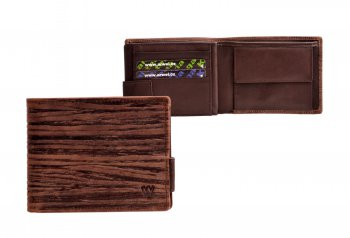 Pánská kožená hnědá peněženka 513-4241 bamboo brown, Arwel