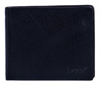 Pánská kožená peněženka w-8154 černá, Lagen