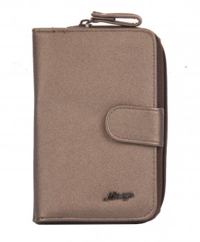 Koženková dámská peněženka 931-368 bronze metall - poslední kus, New design