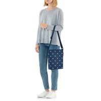 Kabelka pes rameno Shoulderbag S mixed dots blue HY4080, Reisenthel