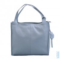 D�msk� velk� ko�en� kabelka 5456  jeans modr�, MAXFLY