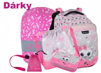 MAL SET LUMI 22 A  (batoh + penl + sek + pouch pink + pltnka), Bagmaster