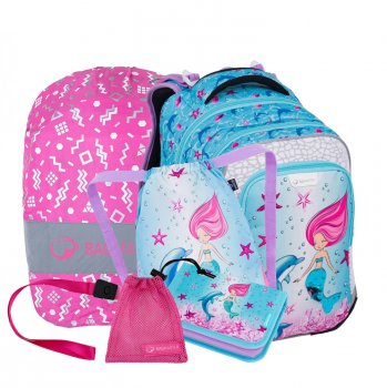 Malý set LUMI 24 A (batoh + penál + sáček na TV + pláštěnka + malý sáček), Bagmaster