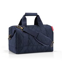 Allrounder M rhombus midnight gold modrá 18 l - Luxusní dámská cestovní taška MS4110, Reisenthel