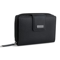 D�msk� pen�enka Bugatti Sina zip S �ern� s RFID � kompaktn� ko�en� elegance 49223201, Bugatti