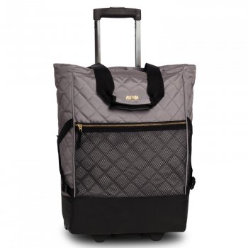 Elegantní nákupní taška na kolečkách 10422-5900 Punta Wheel šedá, fabrizio
