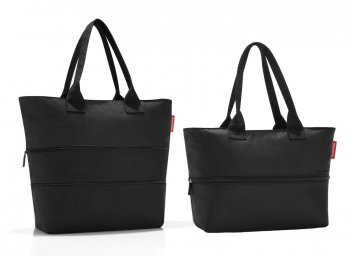 Nákupní kabelka se zipem Shopper e1 black RJ7003, Reisenthel