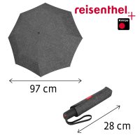 Dmsk pln automatick detnk umbrella pocket duomatic twist silver RR7052, Reisenthel