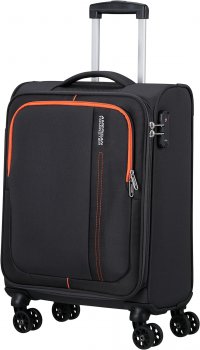 Mal ern cestovn kufr - kabinov zavazadlo Sea Seeker Spinner 55/20 TSA charcoal grey 146674-1175, AMERICAN TOURISTER