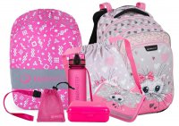 VELK SET LUMI 22 A  (batoh + penl + sek + lahev + box + pouch pink), Bagmaster