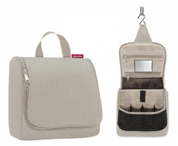 Dámská cestovní kosmetická taštička Toiletbag herringbone sand WH6049, Reisenthel