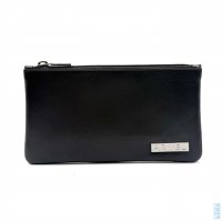 Ko�en� kosmetick� etue Arwel 611-0023 �ern� - st��brn� logo, Arwel