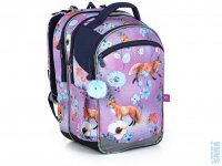Školní batoh s liškami COCO 22006, Topgal