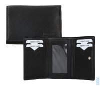 Dámská malá kožená peněženka LM-2520/E černá, Lagen