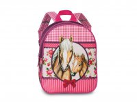 Dvívčí batoh koníci 20618-2200 růžový/fialový, fabrizio
