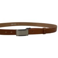Pánský úzký kožený pásek 30-020-7PS-48 hnědý - obvod pasu 90 cm, Penny Belts