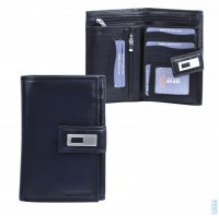 Kožená peněženka RFID na pas a doklady 3061 černá, Old River