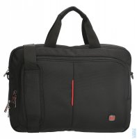 P�nsk� textiln� aktovka Cornell 47180-001 �ern�, ENRICO BENETTI
