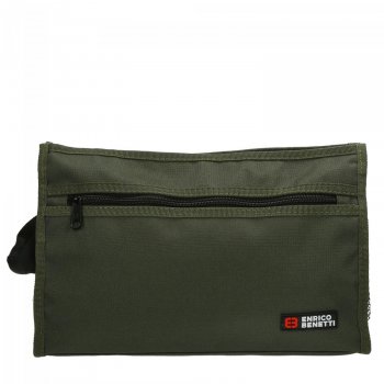 Amsterdam Pánská toaletní  taška 54685-029 zelená - olive, ENRICO BENETTI
