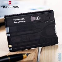 SwissCard Victorinox Classic, transparentní černá 0.7133.T3, VICTORINOX