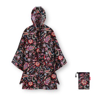 Pláštěnka mini maxi poncho paisley black AN7064, Reisenthel