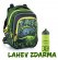 Chlapecký školní batoh s dinosaurem BETA 22 D + zelená lahev, Bagmaster