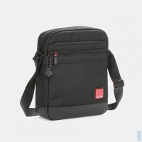 Pánská taška na tablet 9" černá VERTICAL SHOULDER BAG 9" HRDT01-003, Hedgren