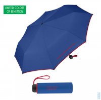 Deštník skládací Super Mini 56202 modrý, Benetton