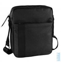 Pánská taška na tablet Bugatti Domani Crossbody Bag L šedo/černá 49585913, Bugatti