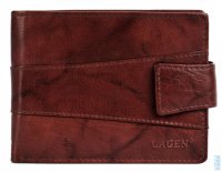 Pánská kožená peněženka V-98 hnědá, Lagen