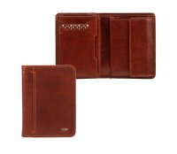 Elegantní pánská kožená peněženka na výšku BURGES hnědá 215707, Uniko