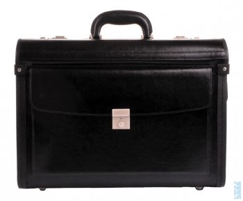 Pilotní kufr kožený 2685 01 černý, d&n