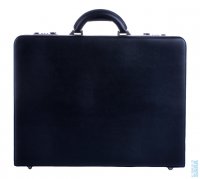 koženkový pracovní kufr atache 2634-01 černý, d&n