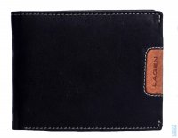 Pánská kožená peněženka 615196 ČERNÁ, Lagen